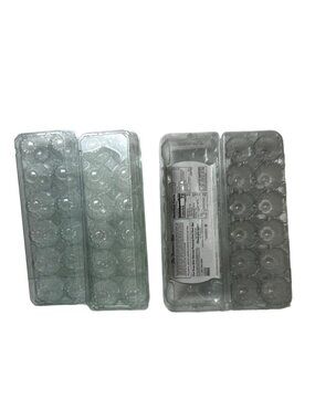 Clear Plastic Egg Cartons Reusable & Lightweight Set Of 5 C123
